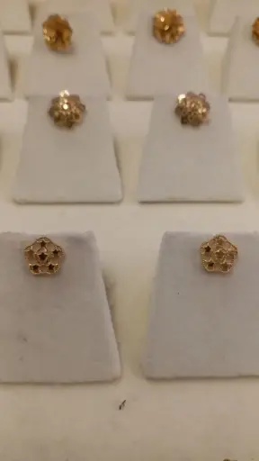 Real Gold Ear Tops