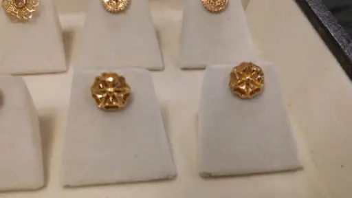 21k Gold Ear Tops